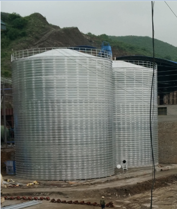 中山粮食钢板仓的安装全过程不用热焊接
