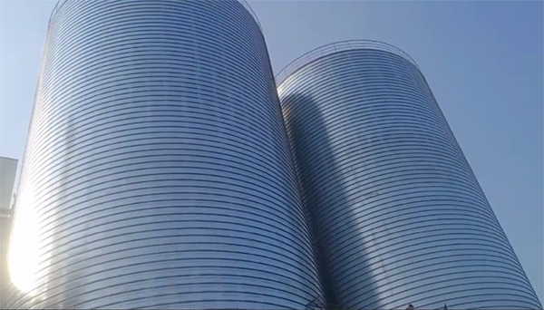 中山2座混凝土高架卷板仓